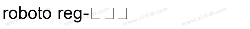 roboto reg字体转换